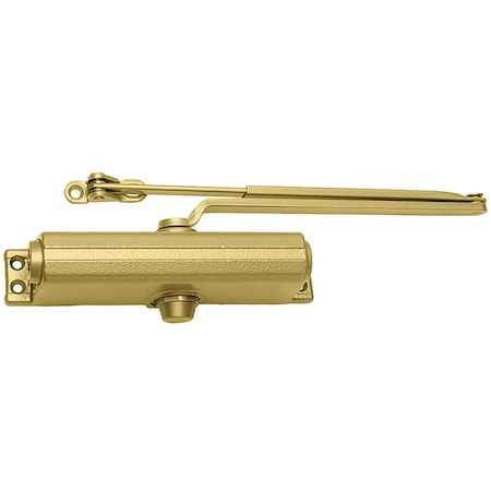 Lcn Surf Closer, Reg Arm, Tri Mount, SP4, Less Cover 1261-REG BRASS